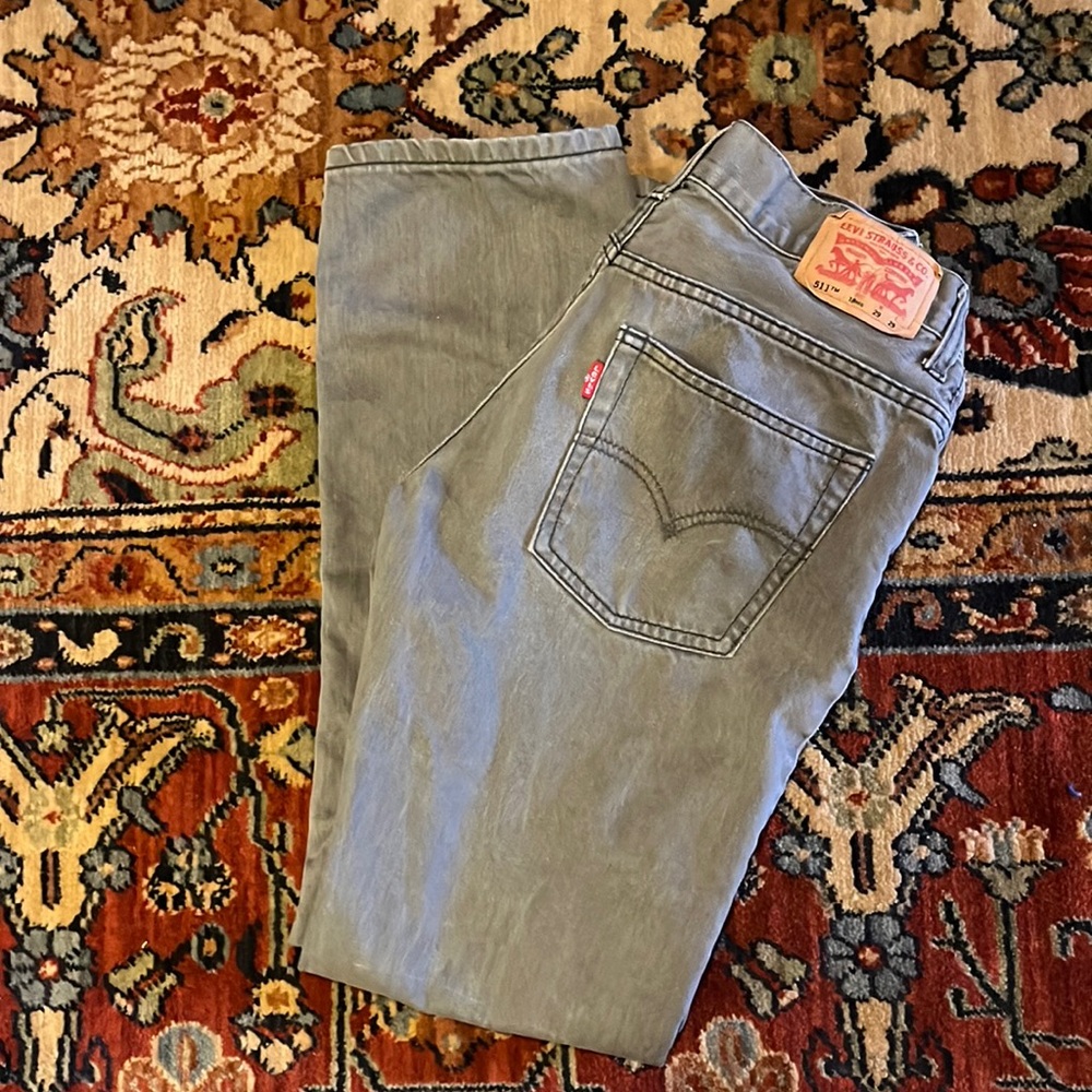 Grey Levi’s Slim Straight Leg Jeans